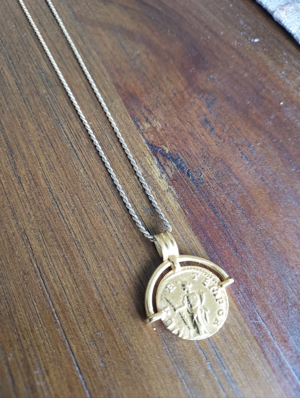 Missoma X Lucy Williams Roman Arc Coin Necklace - Picture 5 of 8